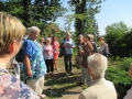 Auf dem historischen Friedhof Stedten